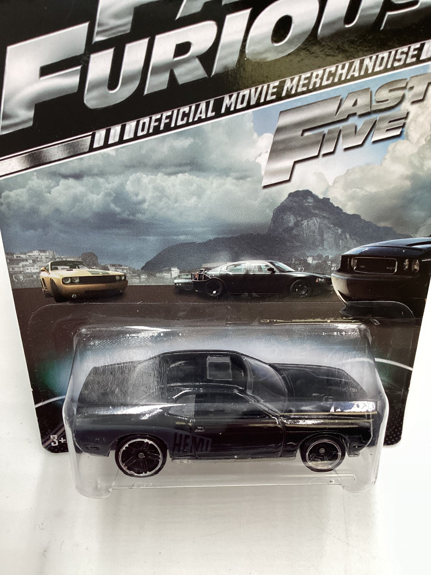 2014 Hot Wheels Fast and Furious Fast Five #6 08 Dodge Challenger SRT8 Black 71i