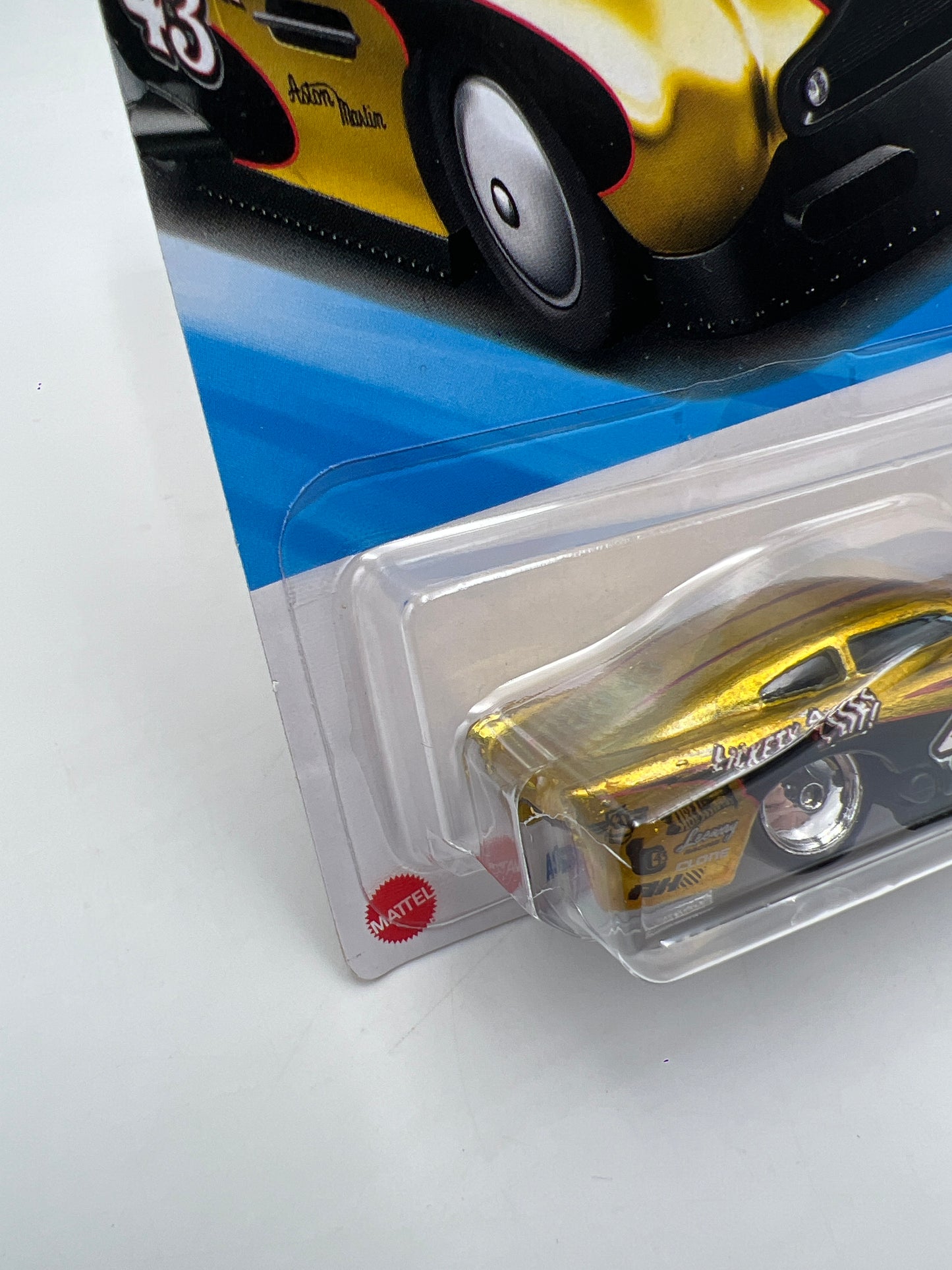 2025 Hot Wheels Super Treasure Hunt #107 Aston Martin DB4GT High-Speed W/Protector Cracked Blister