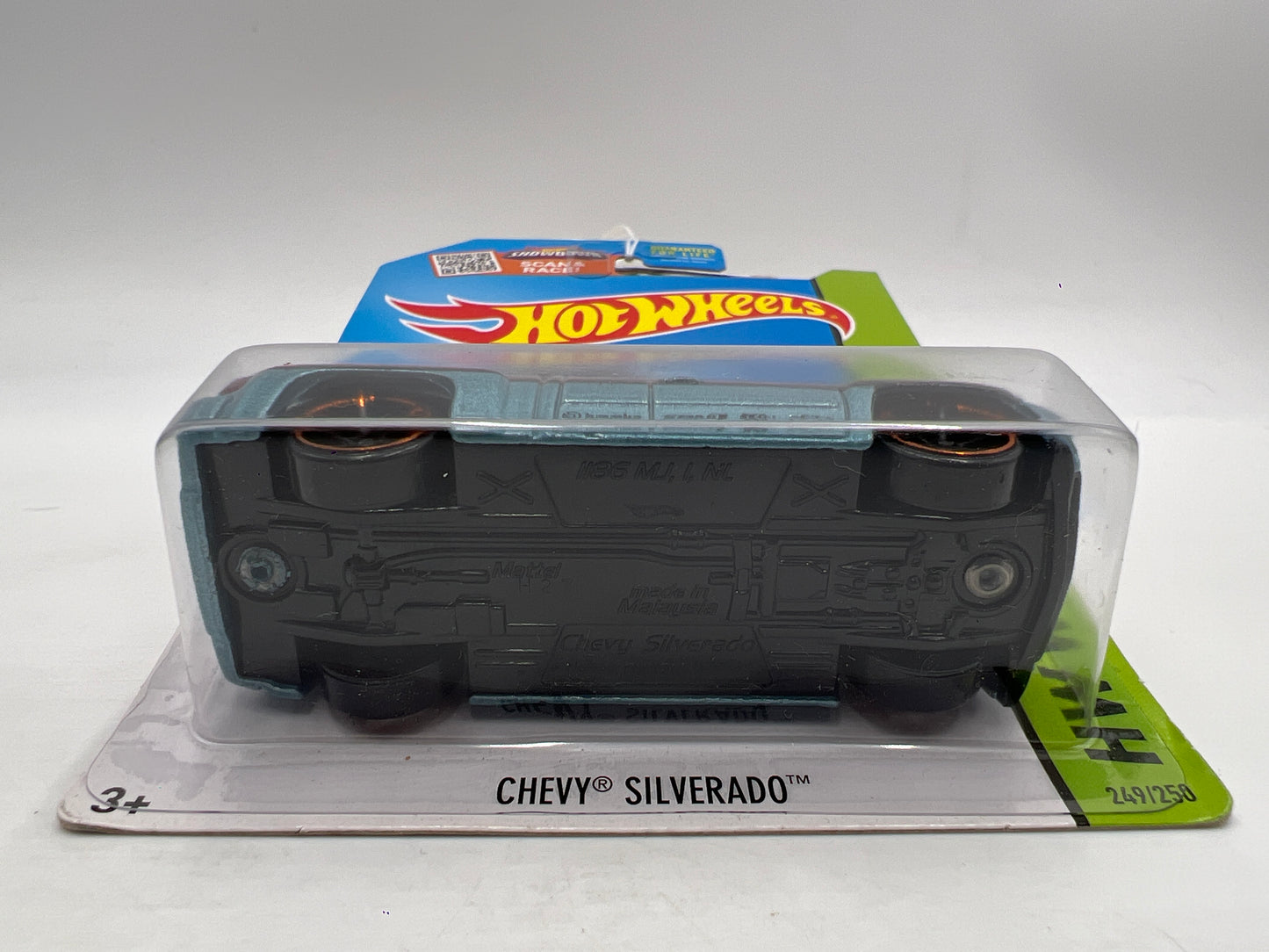 2015 Hot Wheels Workshop #249 Chevy Silverado Light Blue