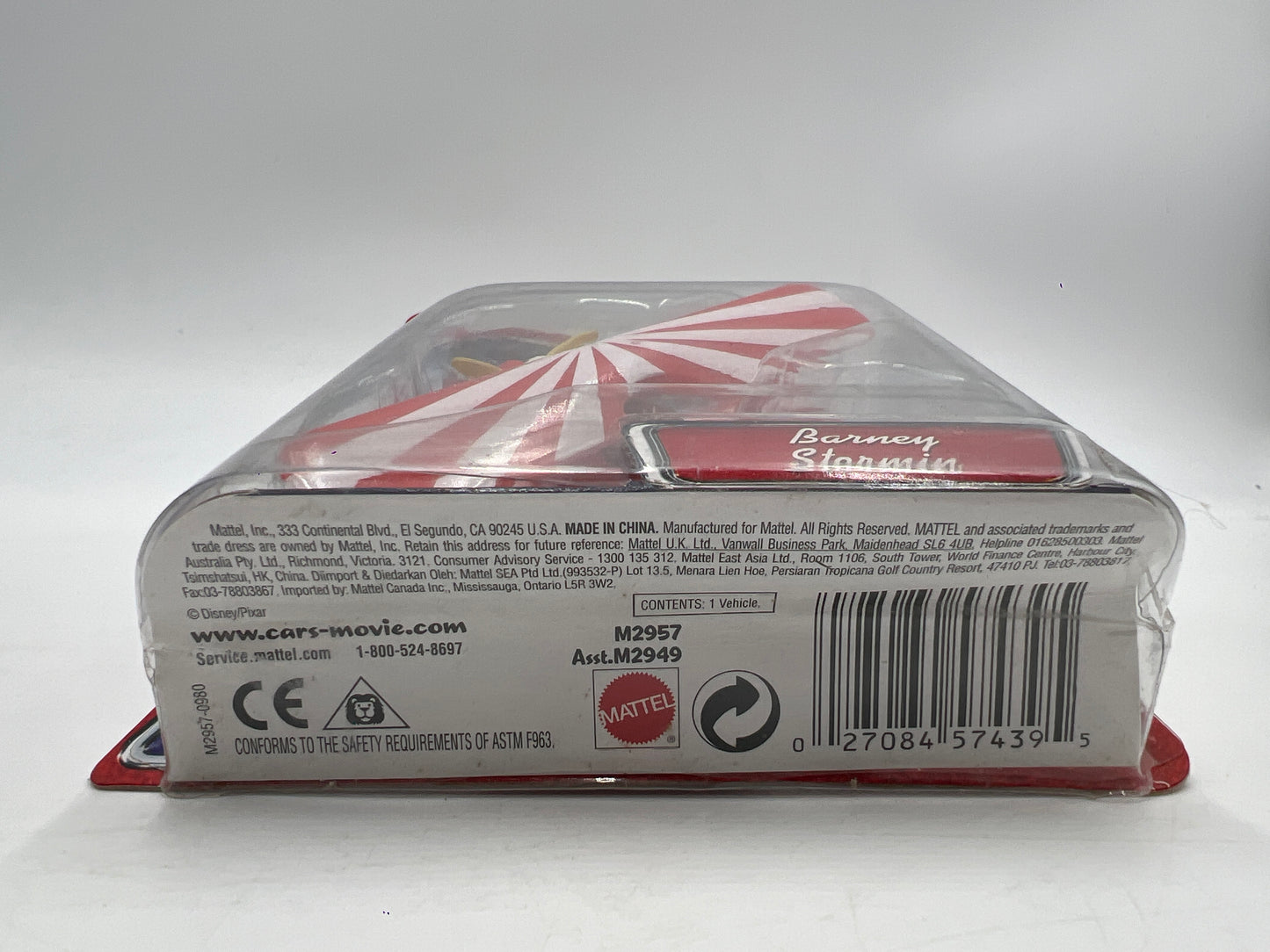 Disney Pixar The World Of Cars Barney Stormin 139i