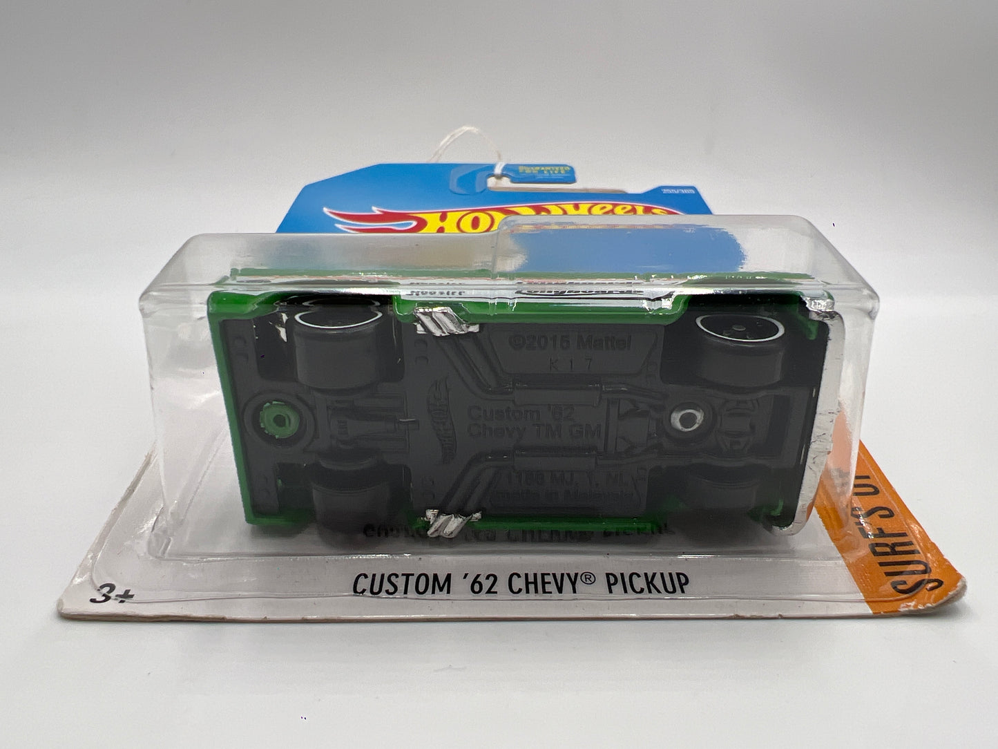 2017 Hot Wheels Surfs Up #255 Custom 62 Chevy Pickup Green 16A