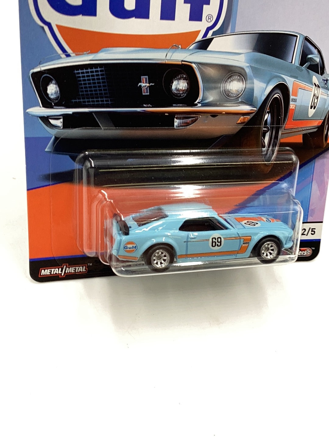 HOT WHEELS GULF 69 Ford Mustang Boss 302 2/5 245C