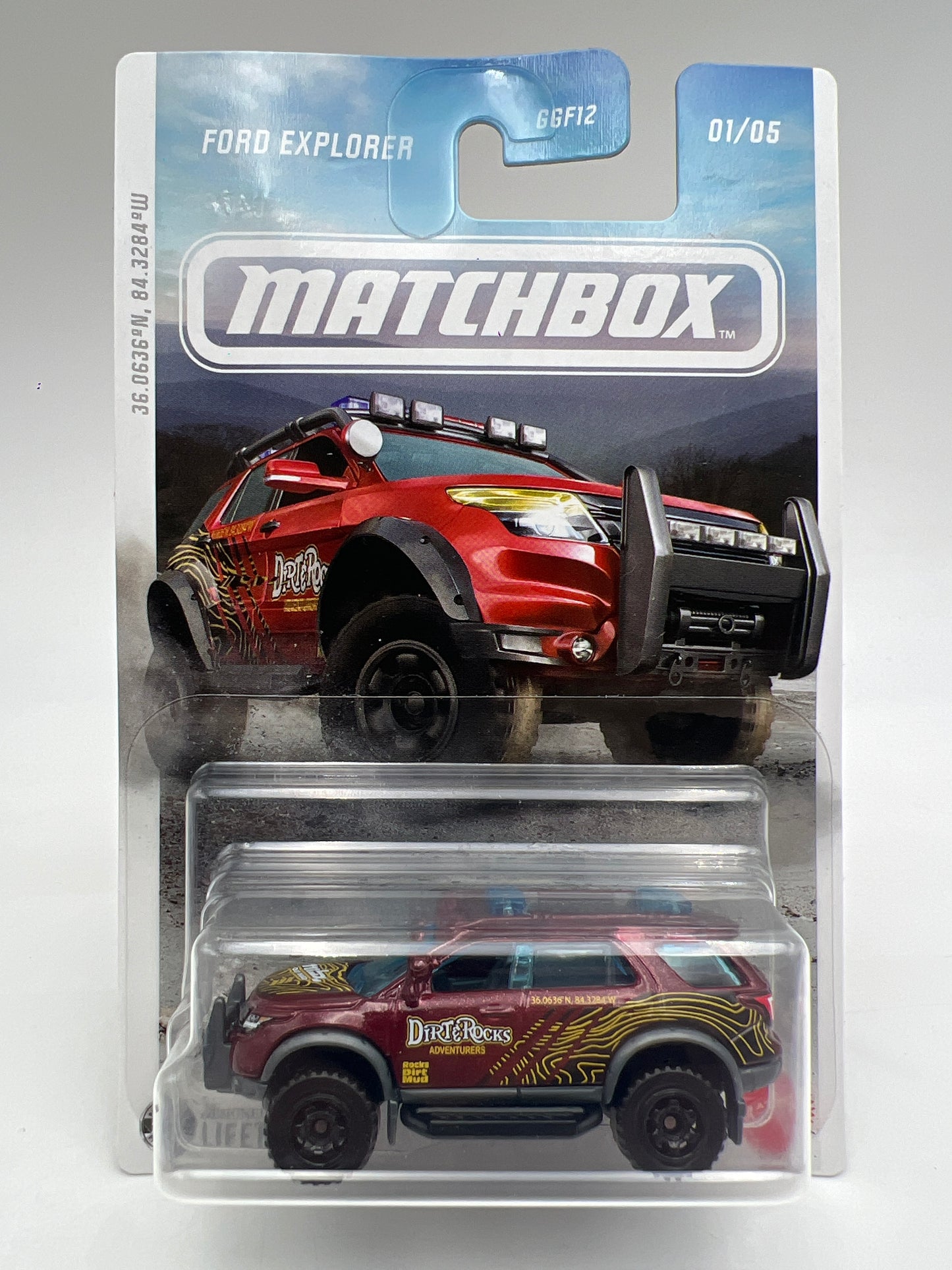2026 Matchbox Off Road Rally #1 Ford Explorer Dark Red