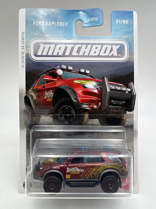 2026 Matchbox Off Road Rally #1 Ford Explorer Dark Red 165C