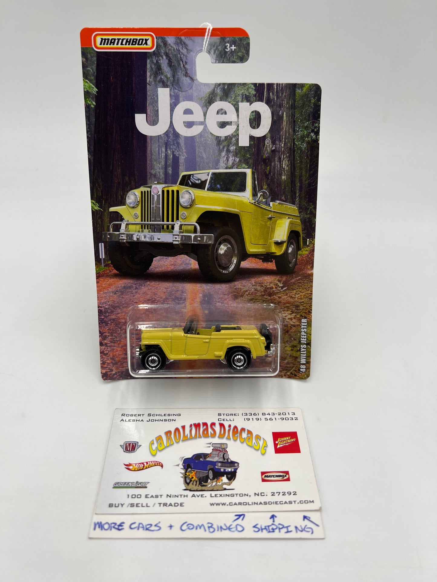 Matchbox Jeep Series 48 Willys Jeepster Yellow 157D