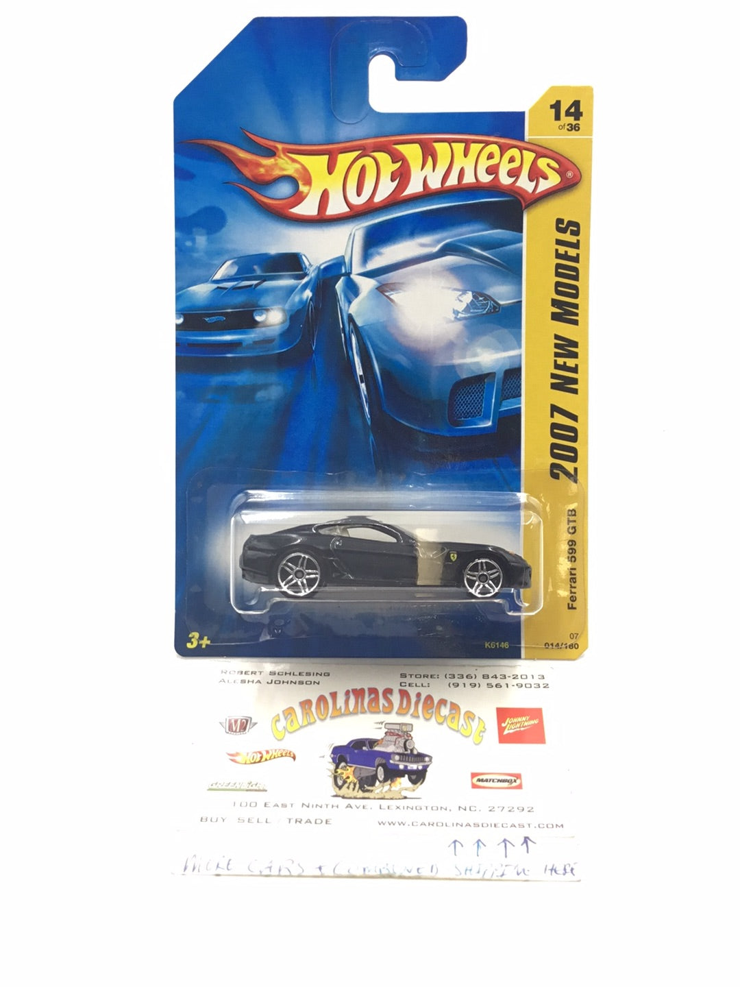 2007 Hot Wheels #14 Ferrari 599 GTB MM2