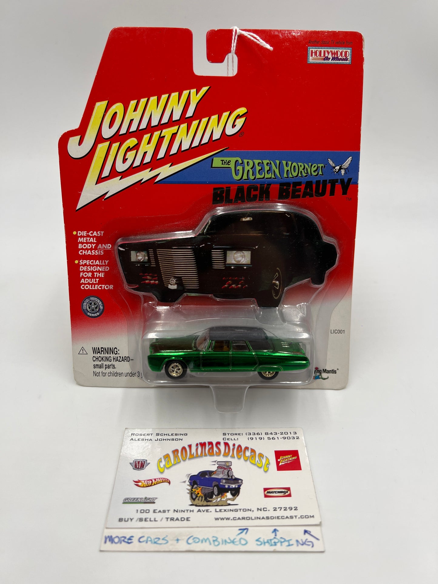Johnny Lightning Hollywood On Wheels The Green Hornet Black Beauty Green Chrome 231B