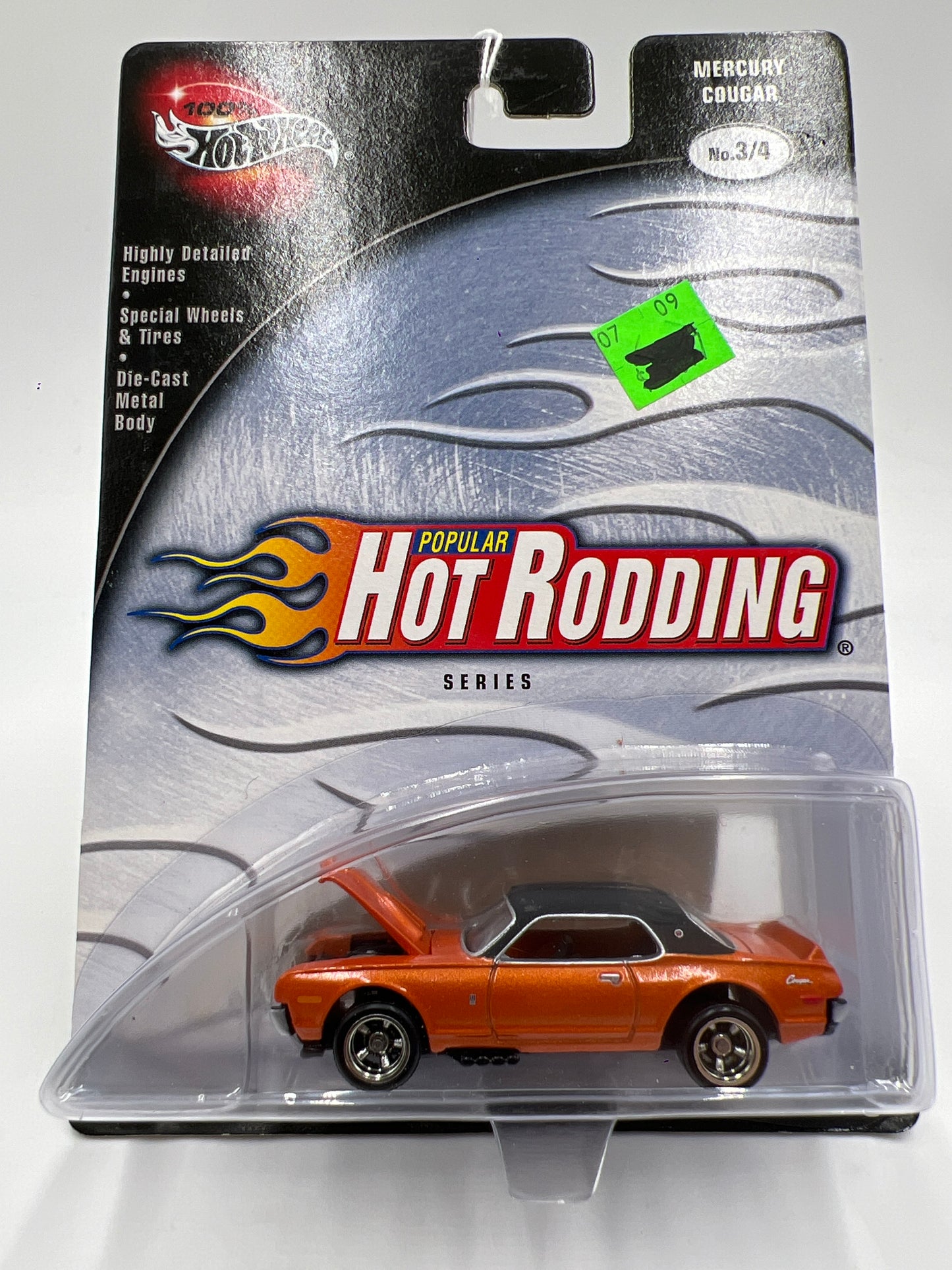 Hot Wheels Premium 100% Popular Hot Rodding #3 Mercury Cougar Orange 242G