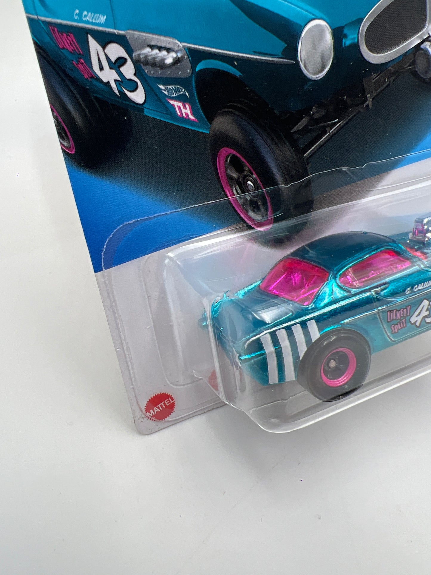 2024 Hot Wheels Super Treasure Hunt #153 Volvo P1800 Gasser Blue W/Protector