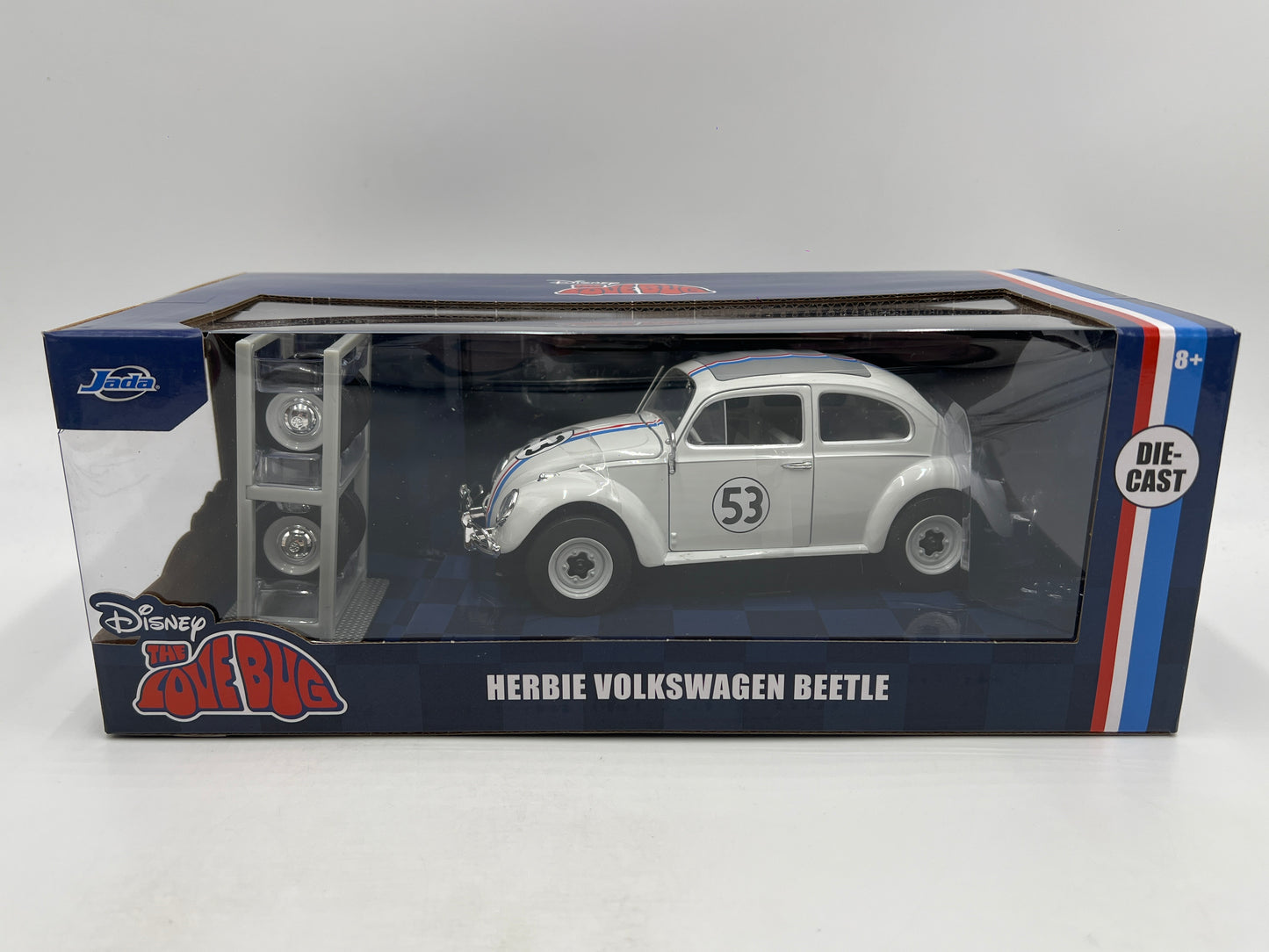 Jada 1/24 Disney The Love Bug Herbie Volkswagen Beetle White