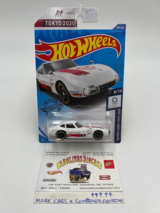 2020 Hot Wheels Olympic Games Tokyo #184 Toyota 2000 GT White 92D