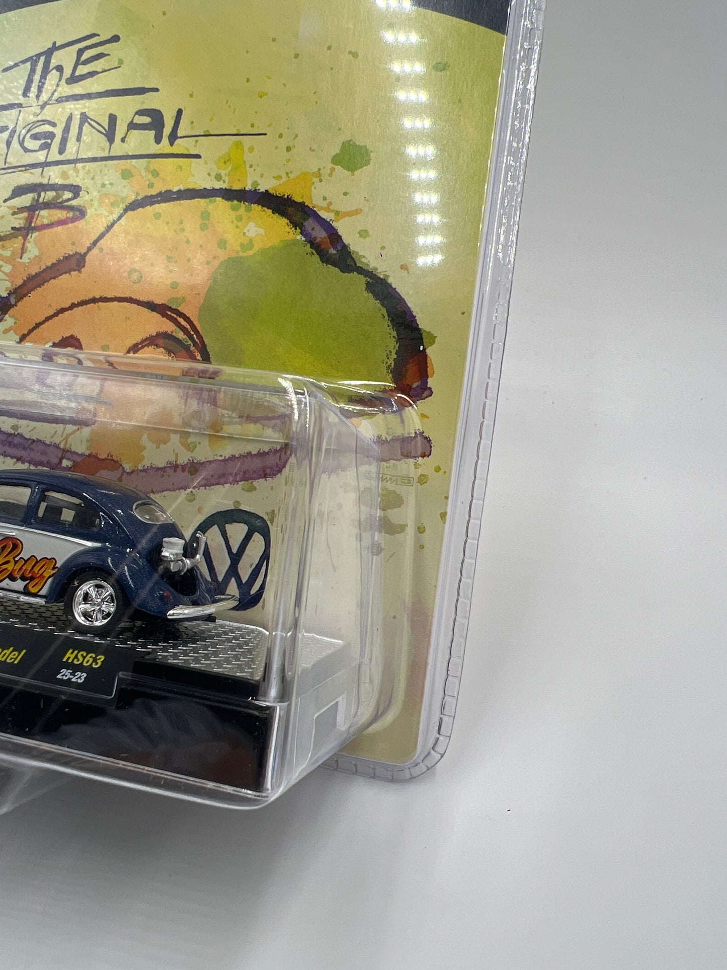 2025 M2 Machines Hobby Exclusive Slug Bug 1953 VW Beetle Deluxe USA Model Blue HS63 201E