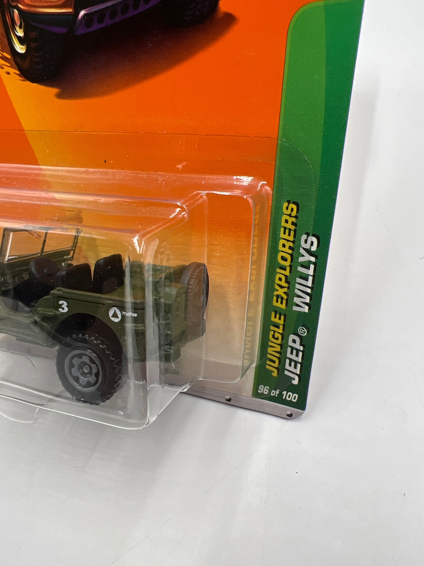 Matchbox 2010 Jungle Explorers Jeep Willys Green #96 43H