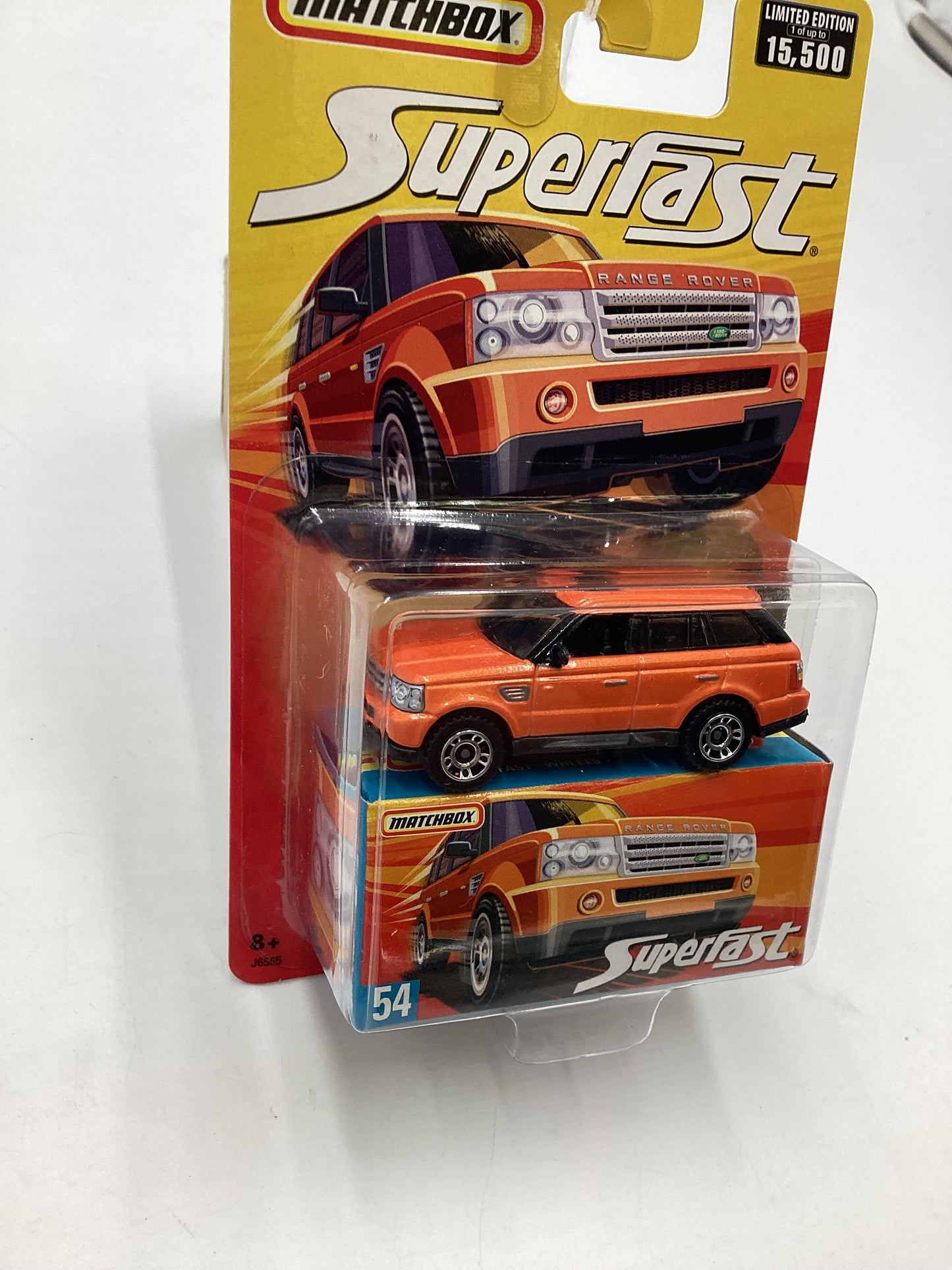 Matchbox 2006 Superfast #54 Range Rover Sport *Vein on back of card*