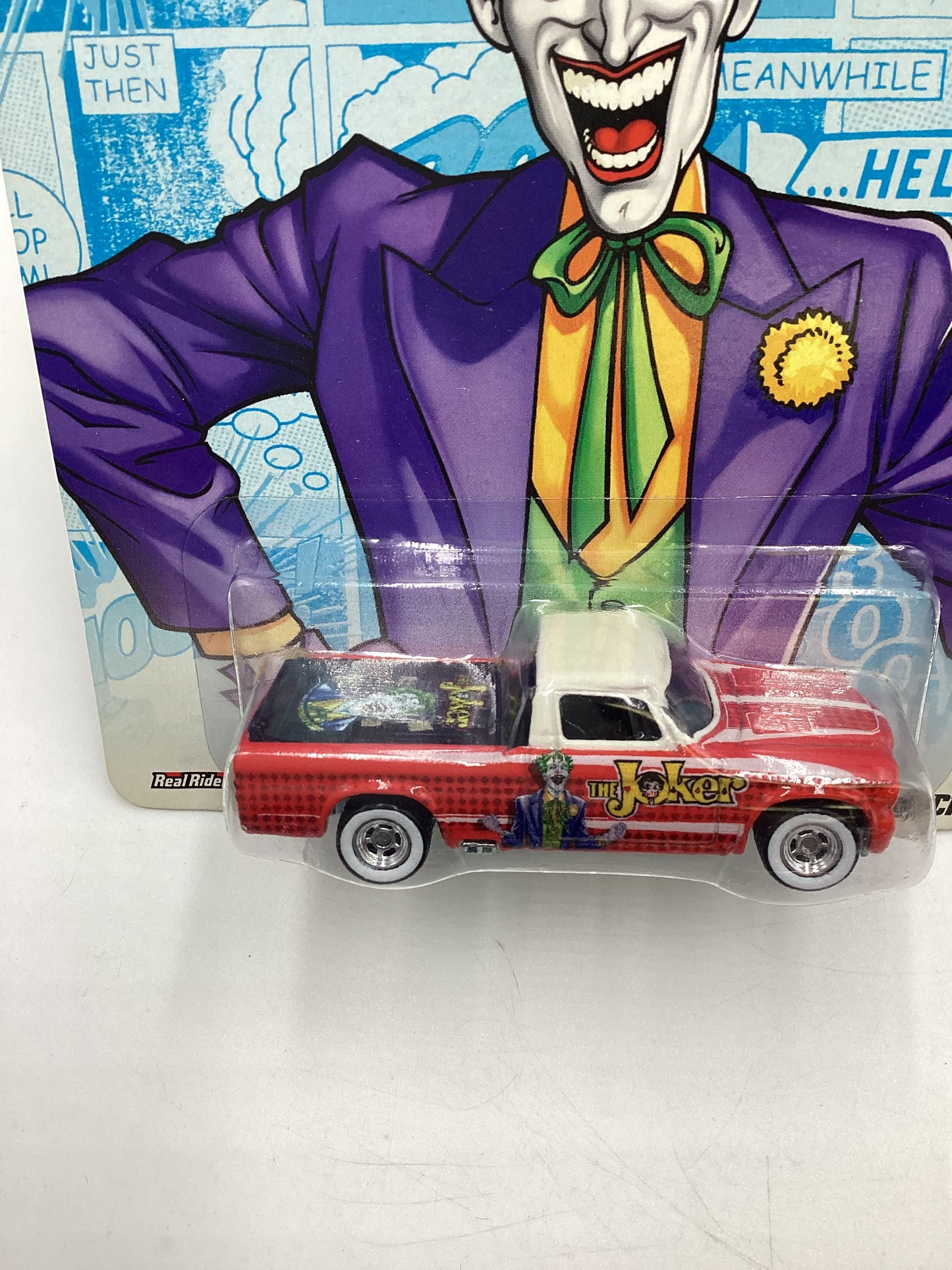 Hot Wheels Pop Culture DC Comics The Joker 63 Studebaker Champ Red with protector