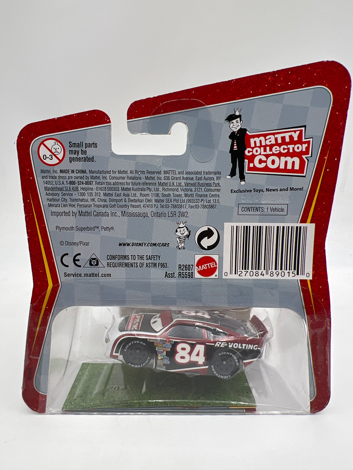 Disney Pixar The World Of Cars Kmart Exclusive Synthetic Rubber Tires Re-Volting No 84 137D