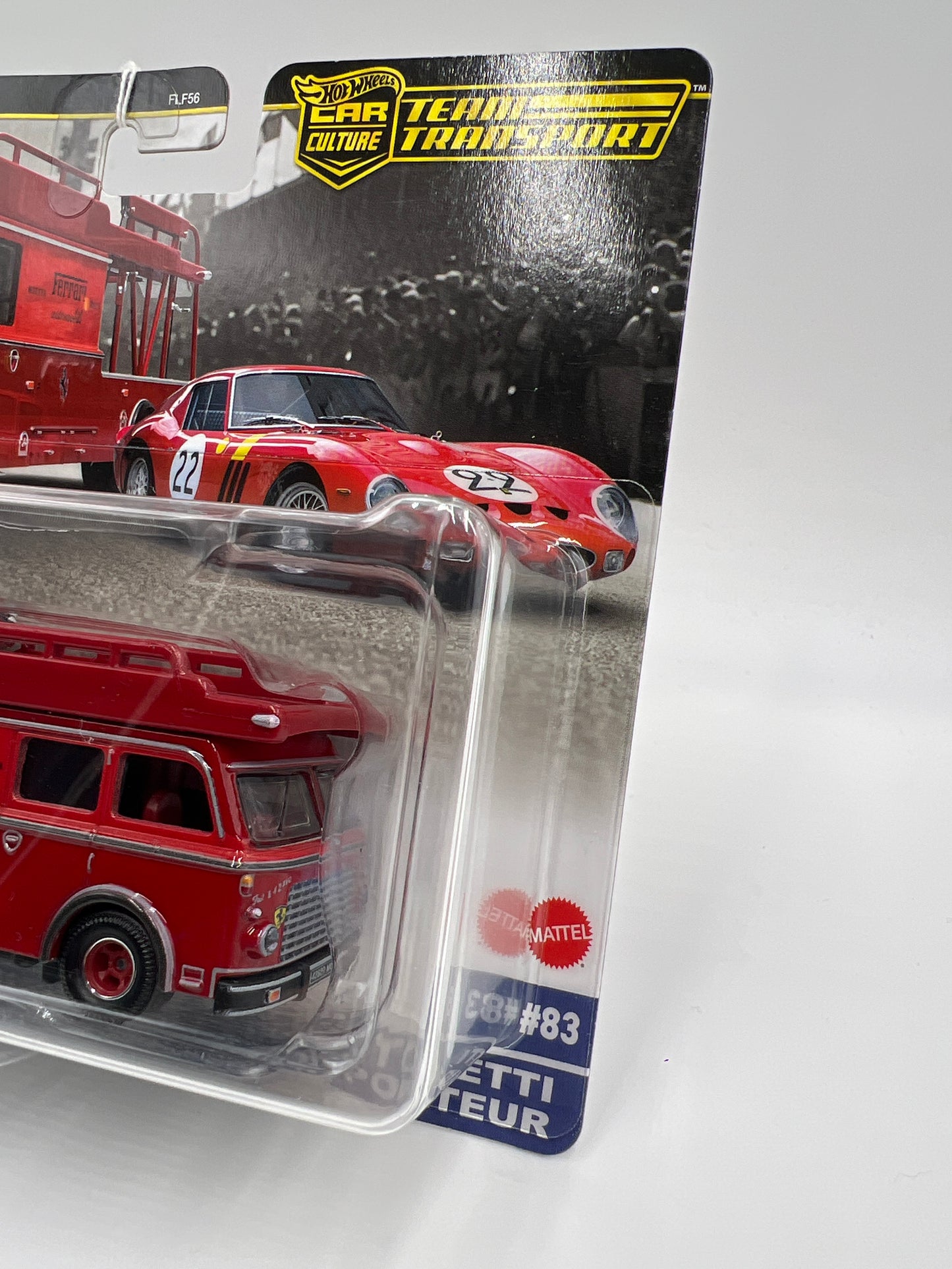 2025 Hot Wheels Car Culture Team Transport #83 Ferrari 250 GTO & Fiat 642 RN2 Bartoletti Transporter Red 279C