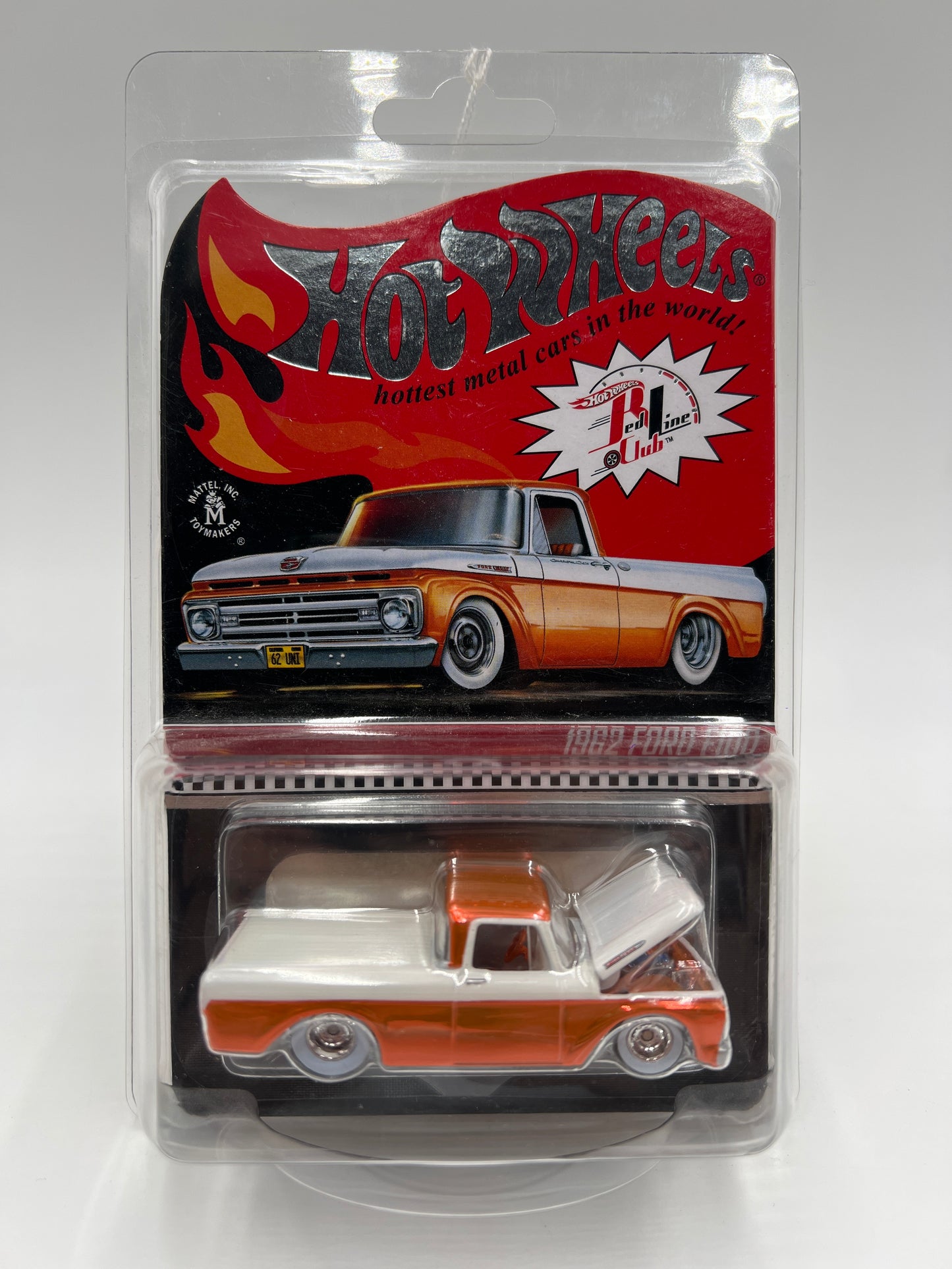 Hot Wheels RLC #1925/25000 1962 Ford F100 Orange/White W/Protector