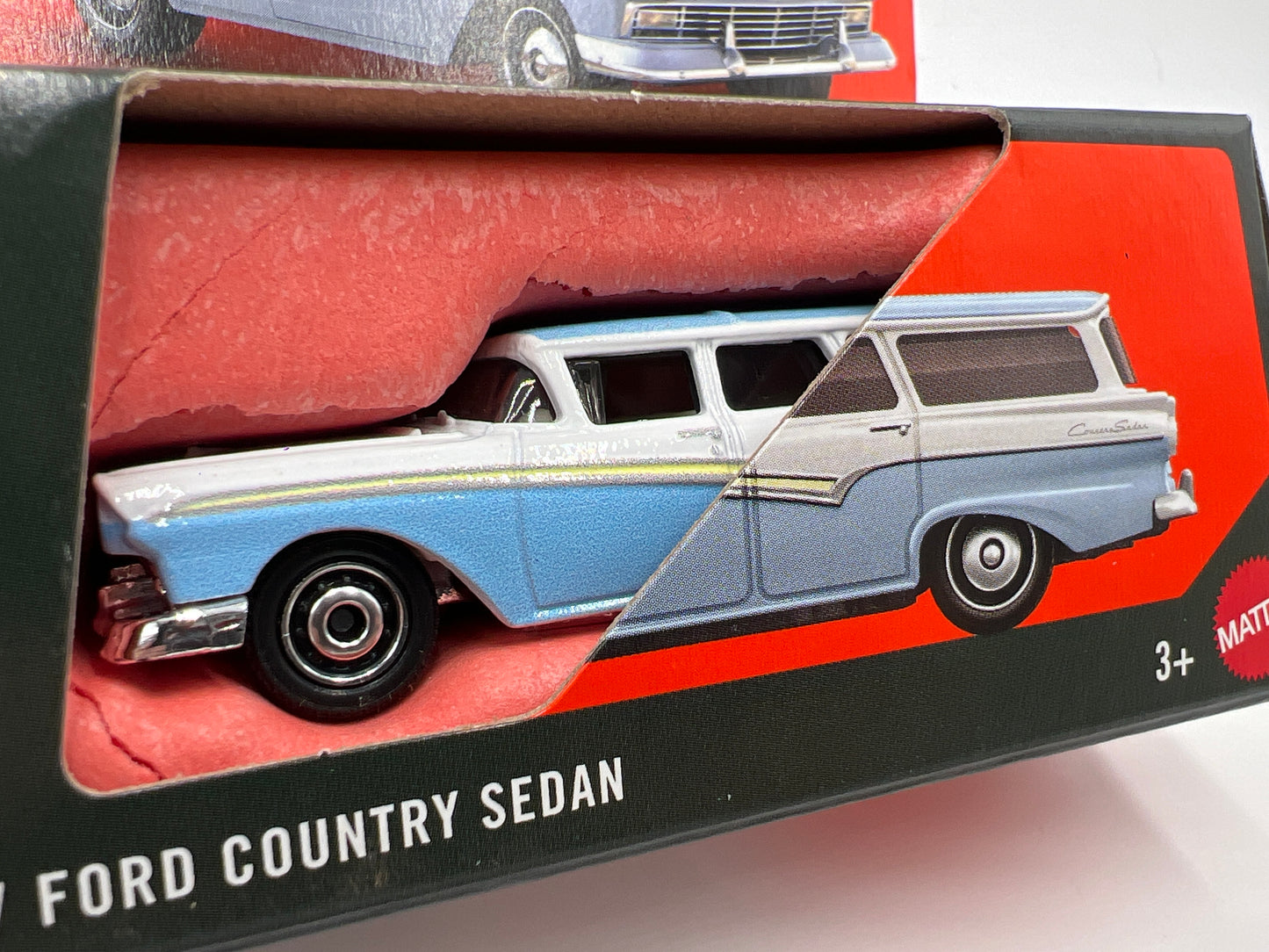 2025 Matchbox Moving Parts #27 1957 Ford Country Sedan Blue/White 166G