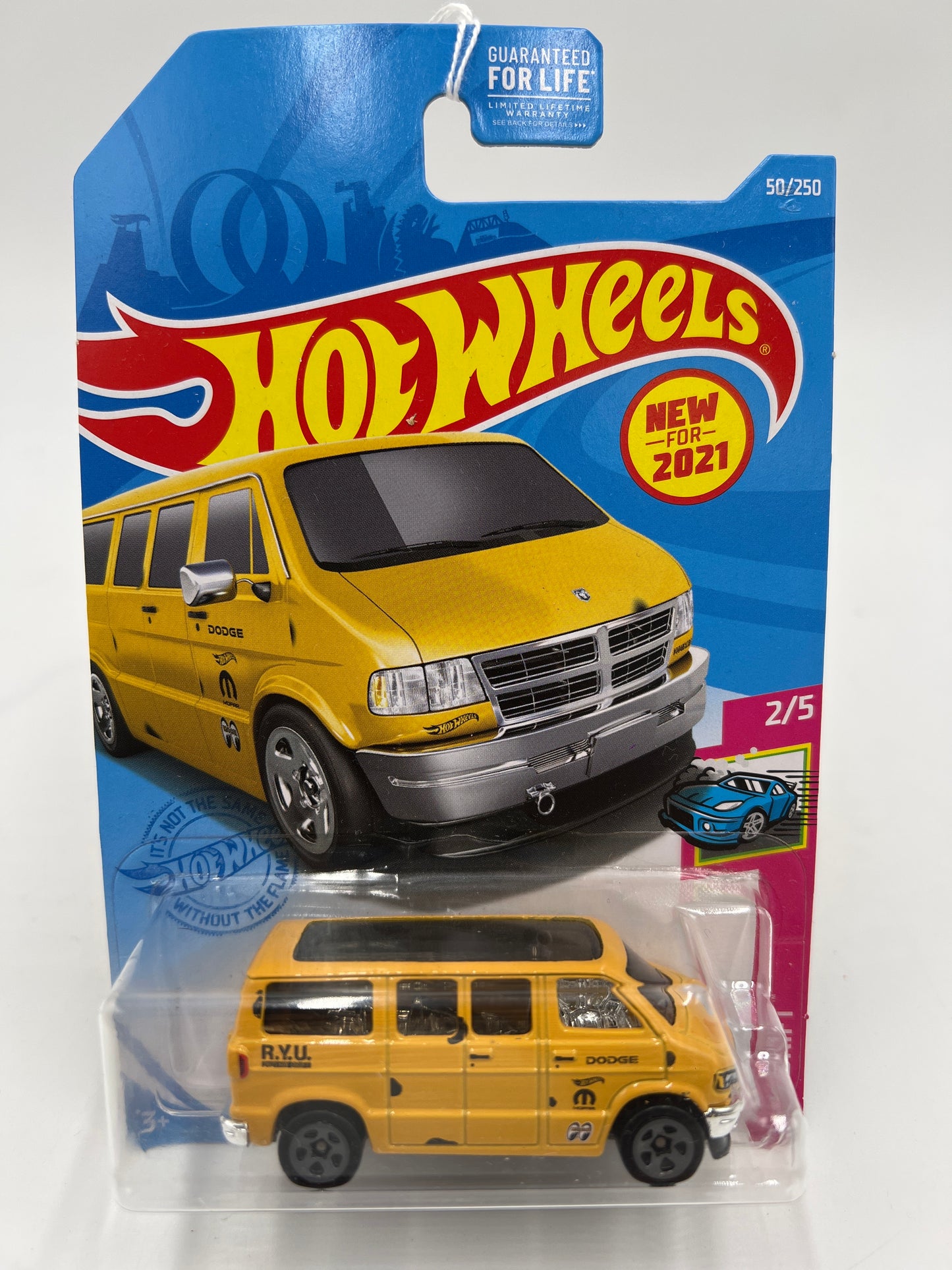 2021 Hot Wheels Drift #50 Dodge Van Yellow 40H