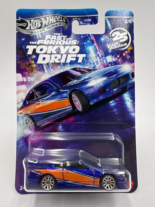2026 Hot Wheels Silver Series Fast & Furious Tokyo Drift #2 Nissan Silvia S15 Blue/Orange 73A