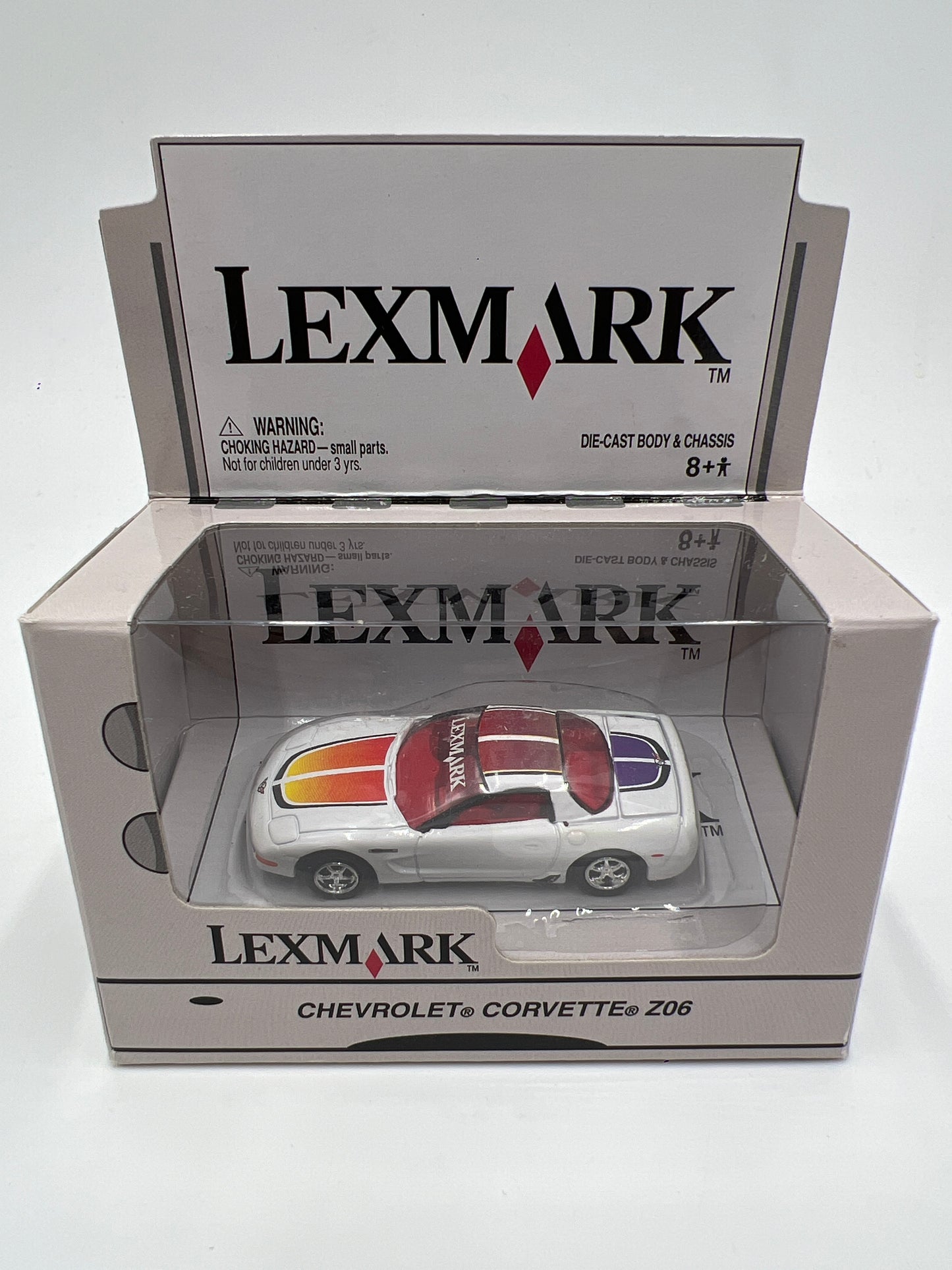 Johnny Lightning Lexmark Chevrolet Corvette Z06 White