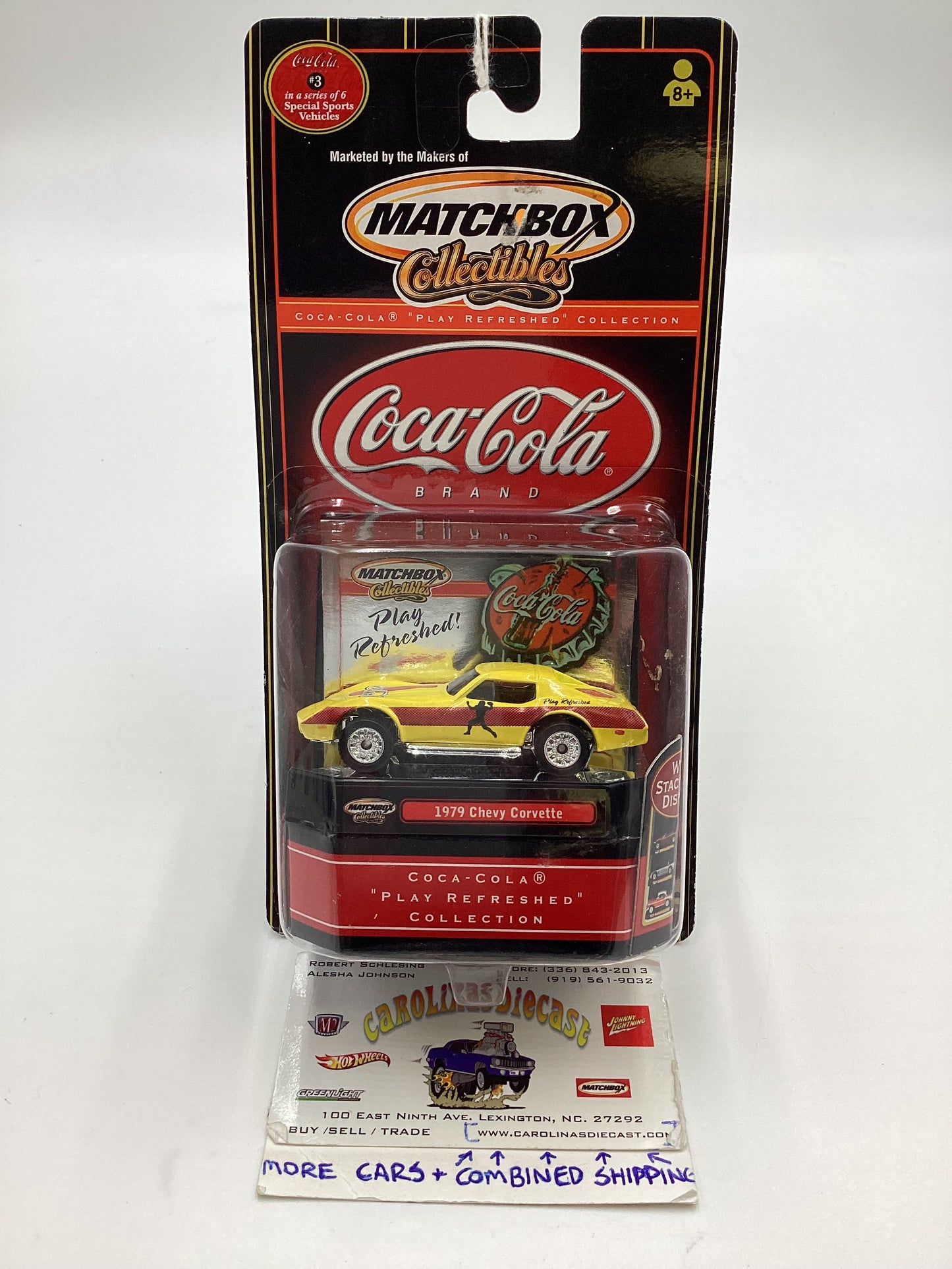 Matchbox Collectibles Coca Cola 1979 Chevy Corvette Yellow (SR)