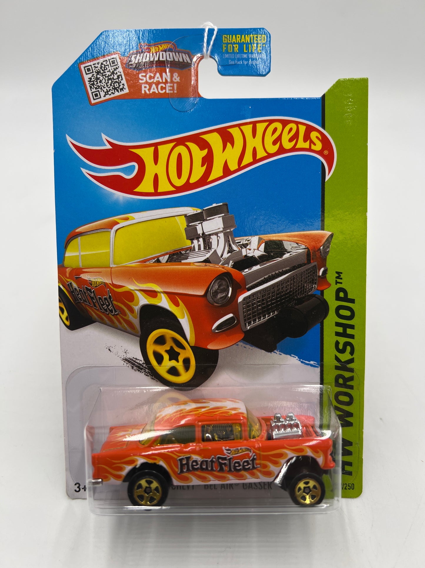 2015 Hot Wheels Workshop #207 55 Chevy Bel Air Gasser Orange 12A