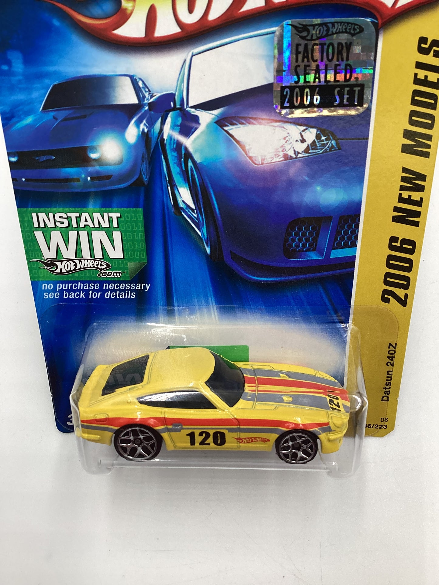 2006 Hot Wheels #36 Yellow Datsun 240Z Factory Sealed SR