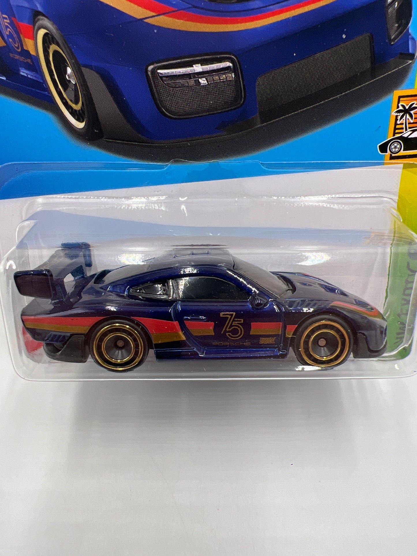 2023 Hot Wheels Super Treasure Hunt #223 Porsche 935 Blue W/Protector