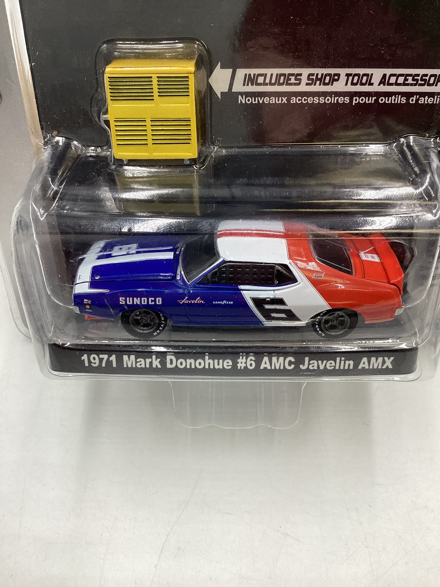 Greenlight GL Muscle Car Garage Hobby Collection Series 5 1971 Mark Donohue #6 AMC Javelin AMX