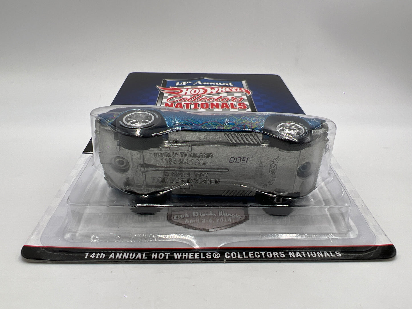 2014 Hot Wheels 14th Annual Collectors Nationals 1029/2000 Rodger Dodger Blue W/Protector