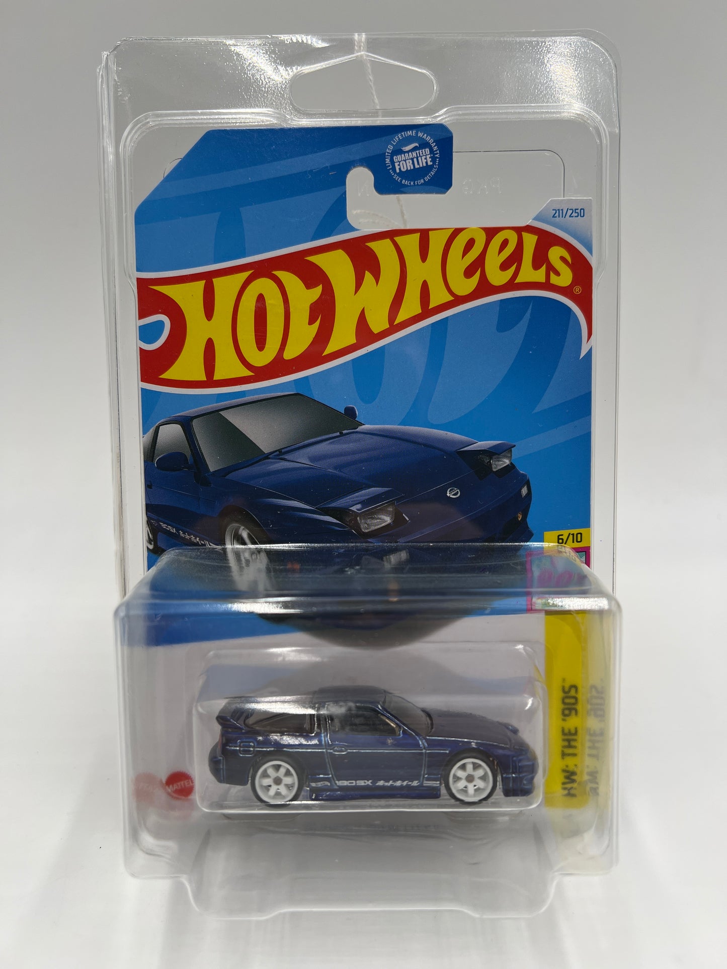2024 Hot Wheels Super Treasure Hunt #211 96 Nissan 180SX Type X Blue W/Protector