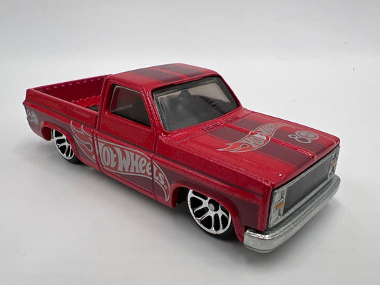 2025 Hot Wheels Silver Series Mattel 80th Anniversary Box Set 83 Chevy Silverado Metal Base Red Loose