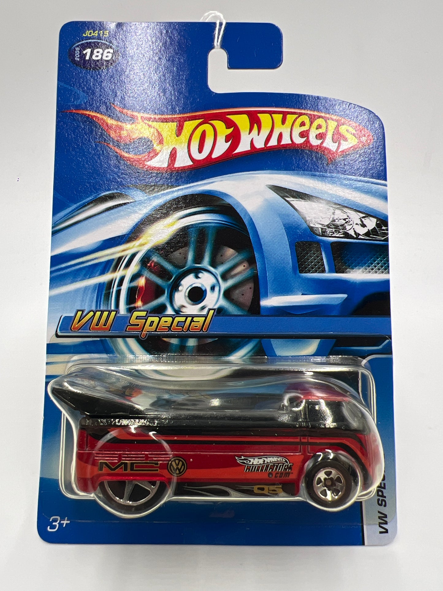 2005 Hot Wheels Mattel Creations VW Special #186 Customized VW Drag Truck Red 159A