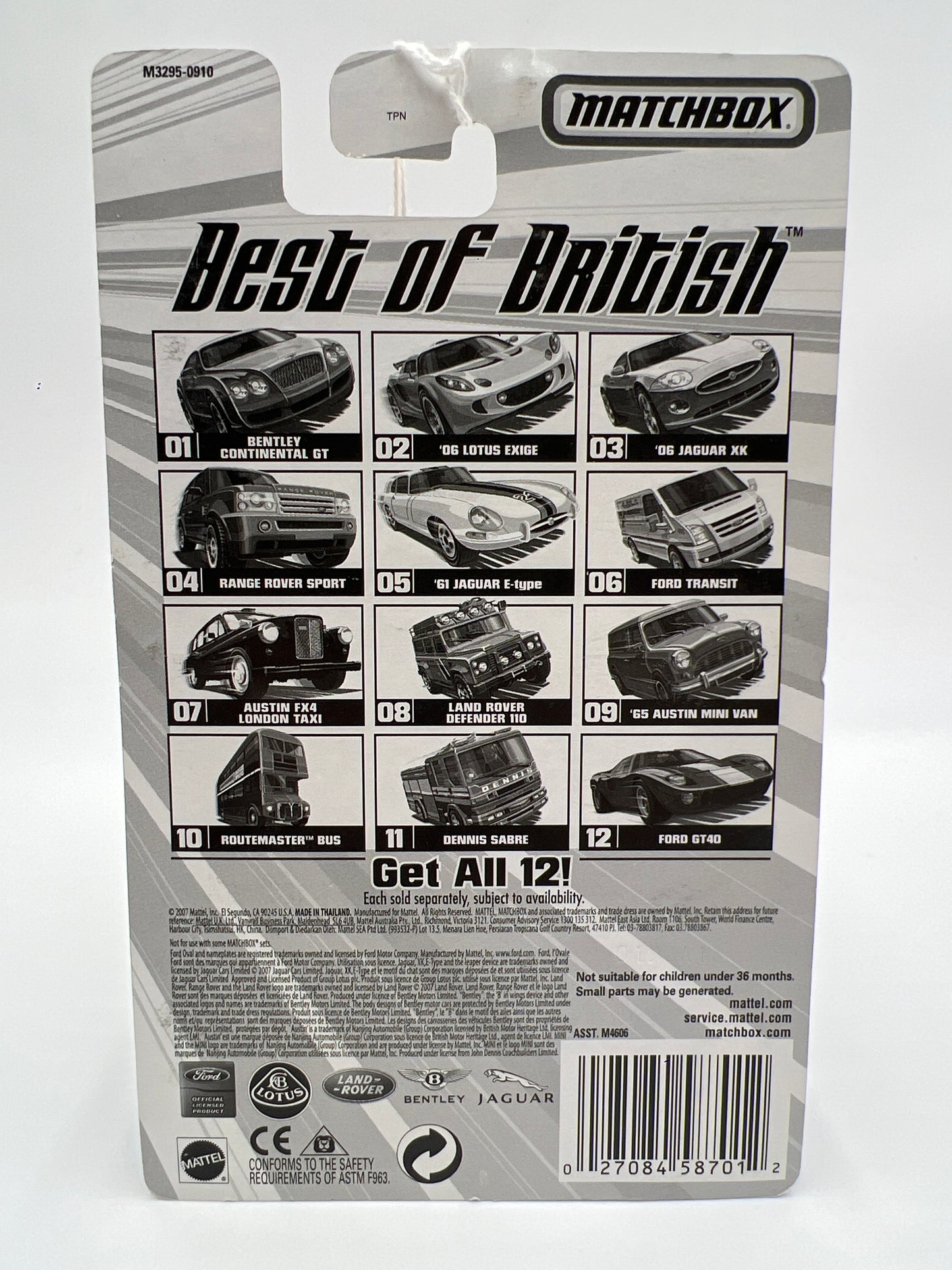 Matchbox Best Of British #1 Bentley Continental GT Blue 168S