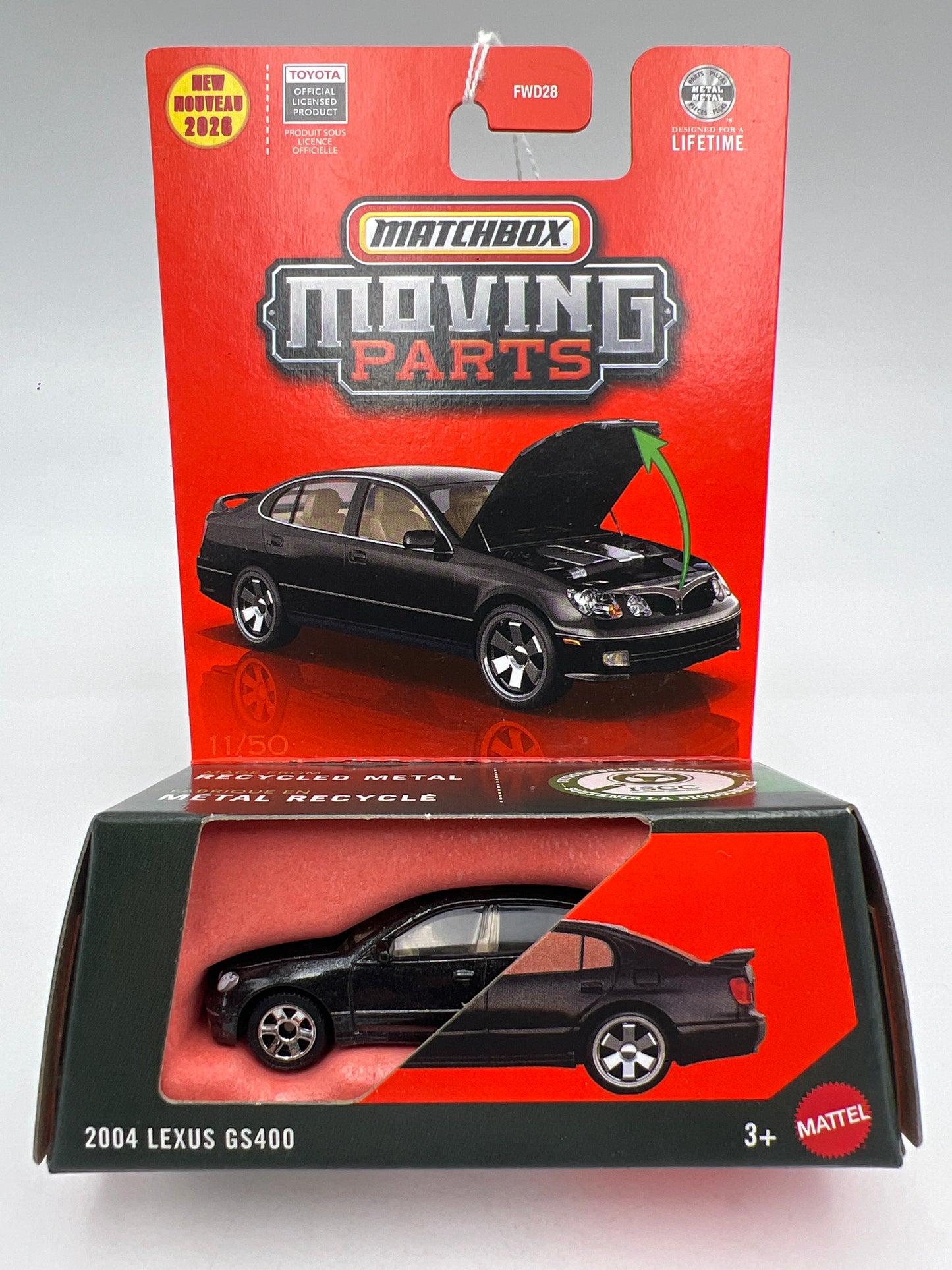 2026 Matchbox Moving Parts #11 2004 Lexus GS400 Black 170C