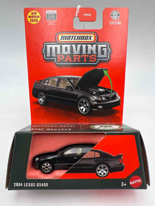 2026 Matchbox Moving Parts #11 2004 Lexus GS400 Black