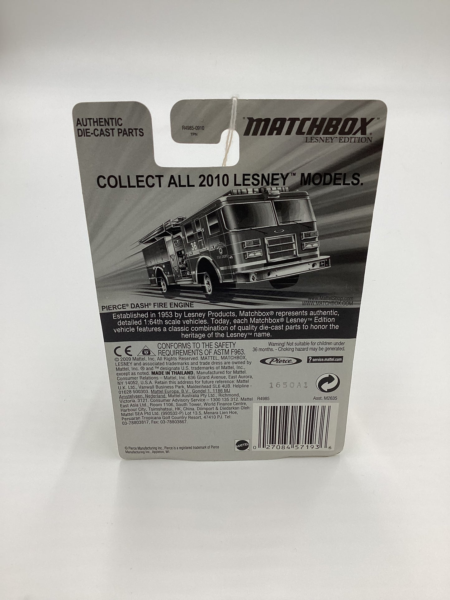 2011 Matchbox Lesley Edition Pasadena Ford E-350 Ambulance Red