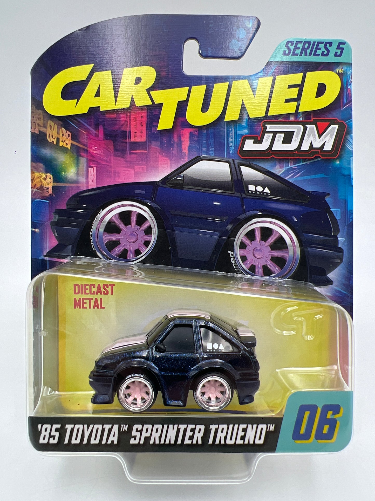 MGA Car Tuned JDM Series 5 #6 85 Toyota Sprinter Trueno Blue/Pink