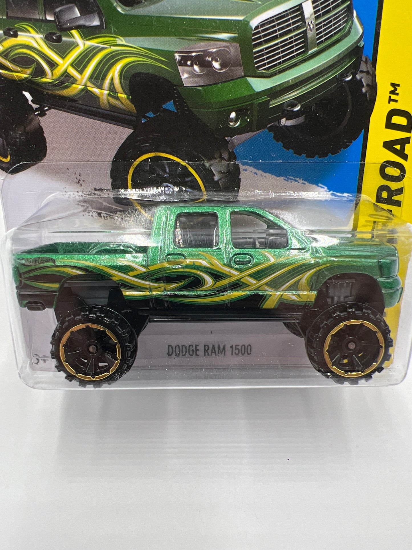 2014 Hot Wheels Off-Road #133 Dodge Ram 1500 Green 52A