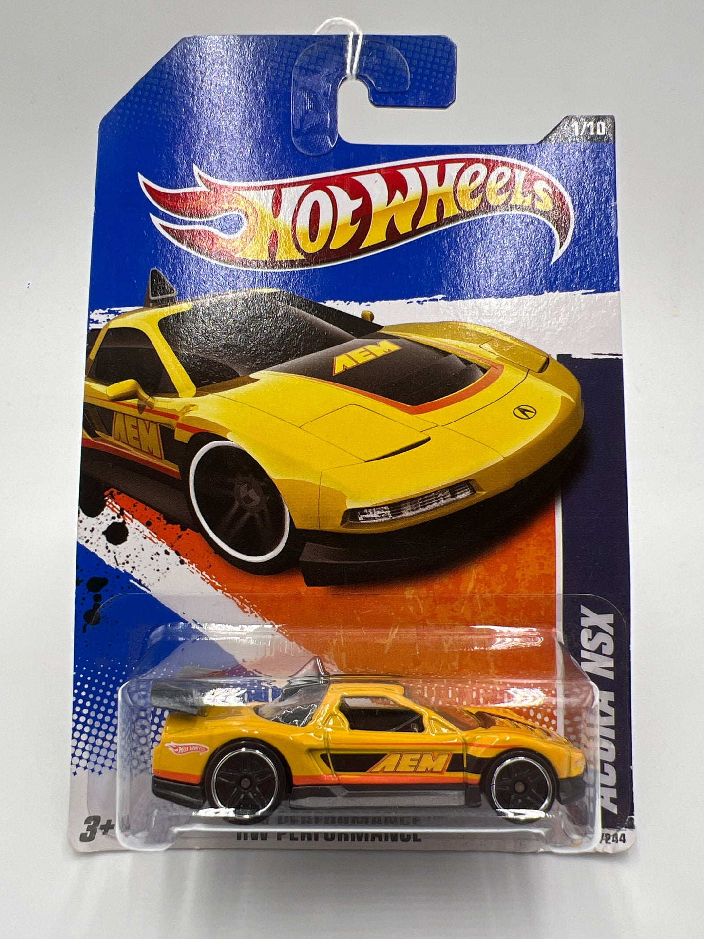 2011 Hot Wheels Performance #131 Acura NSX Yellow