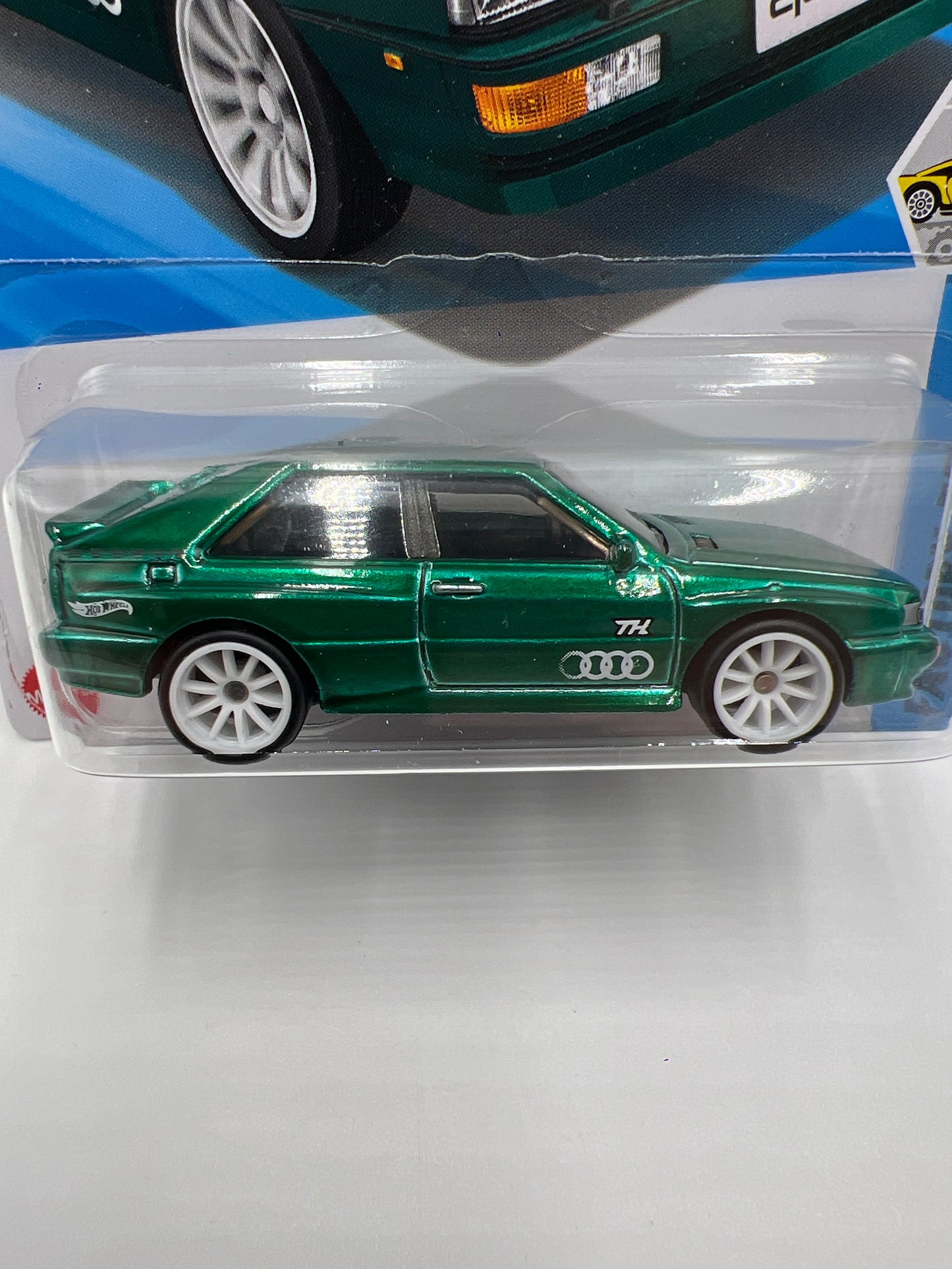 2025 Hot Wheels A Case Super Treasure Hunt #16 87 Audi Quattro Green W/Protector #2