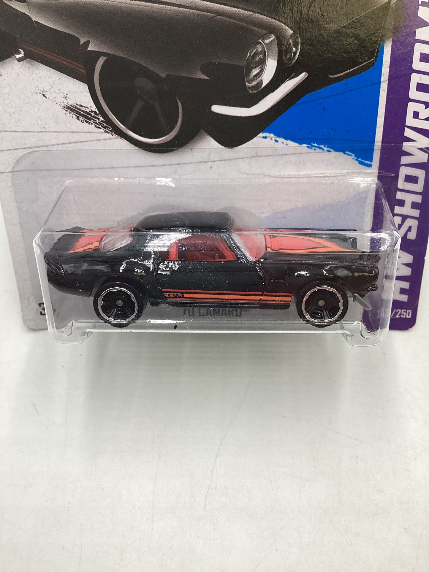 2013 Hot wheels #221 Black 70 Camaro 6E