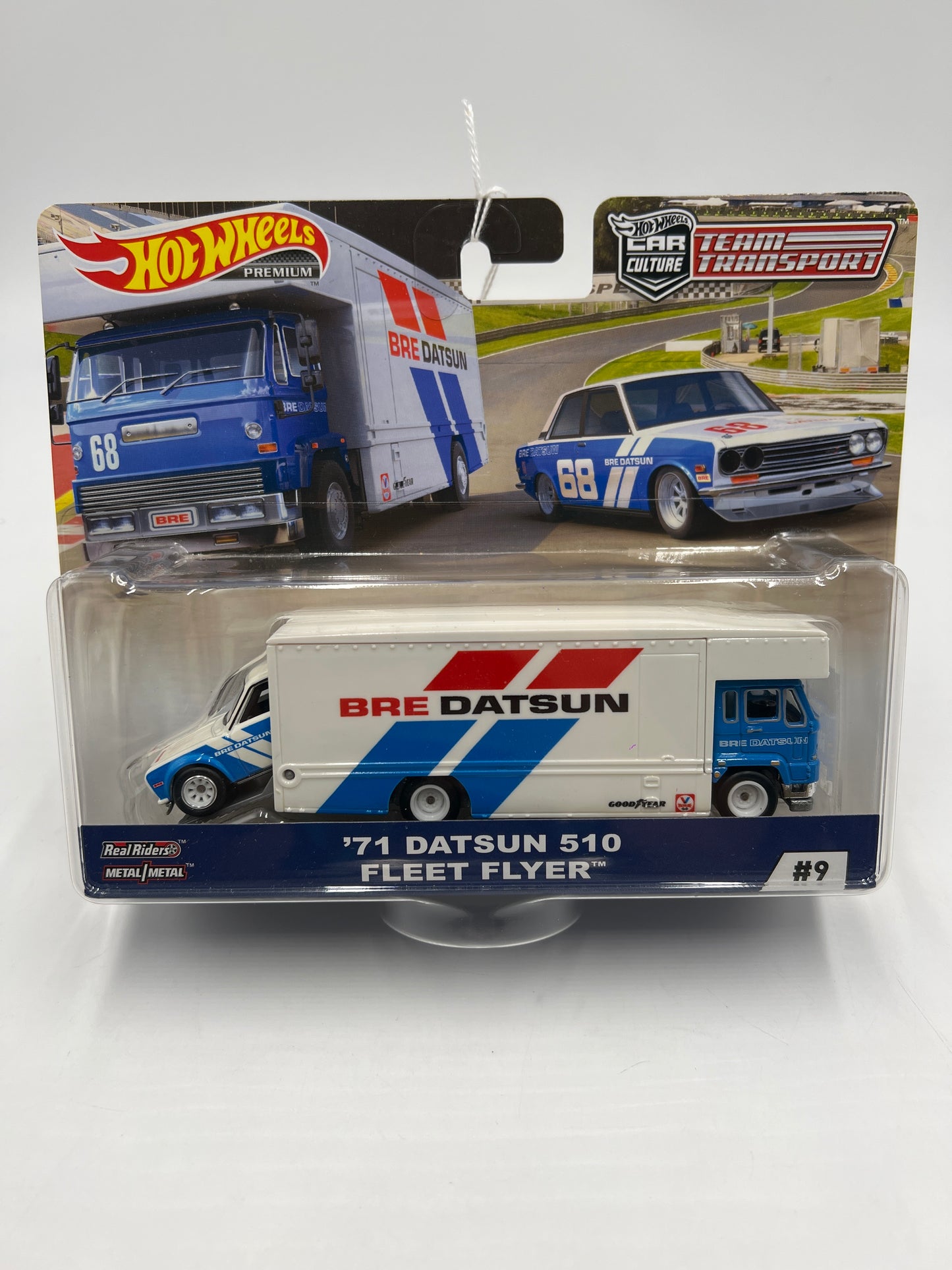 Hot Wheels Team Transport #9 71 Datsun 510 & Fleet Flyer 281H