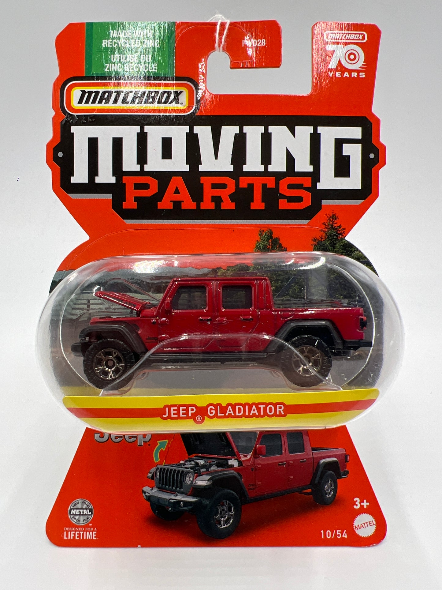 Matchbox Moving Parts #10 Jeep Gladiator Red 164F