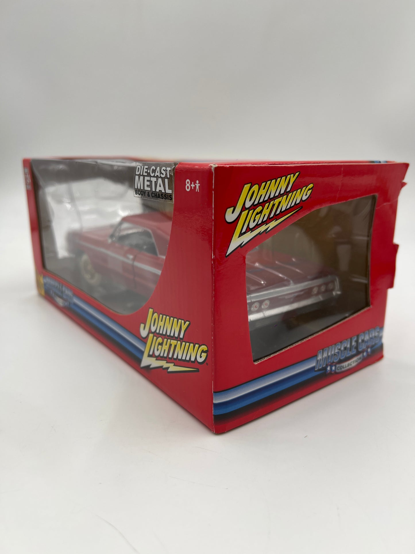 Johnny Lightning 1:24 Scale White Lightning Muscle Cars Chase 1964 Chevy Impala SS Red VHTF