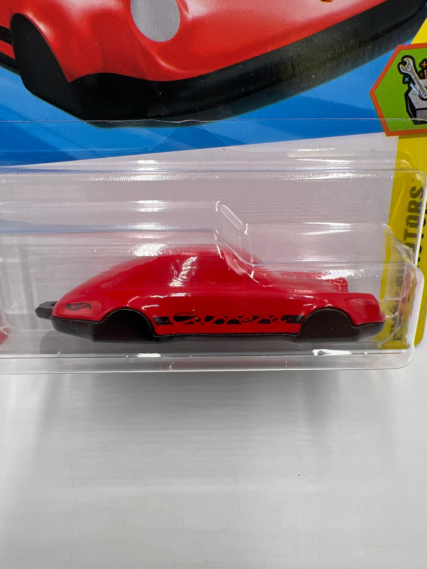 2025 Hot Wheels J Case Experimotors #187 Porsche 911 Carrera Clip Red 99E