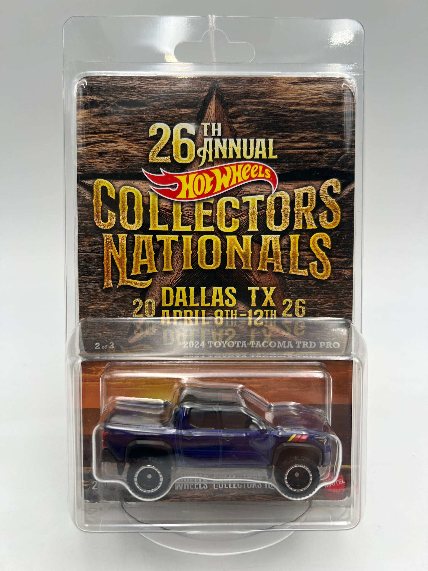 2026 Hot Wheels 26th Annual Collectors Nationals 2024 Toyota Tacoma TRD Pro Blue W/Protector