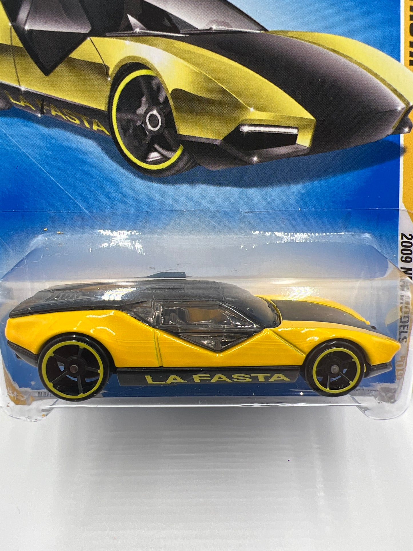 2009 Hot Wheels New Models #24 La Fasta Yellow BB3